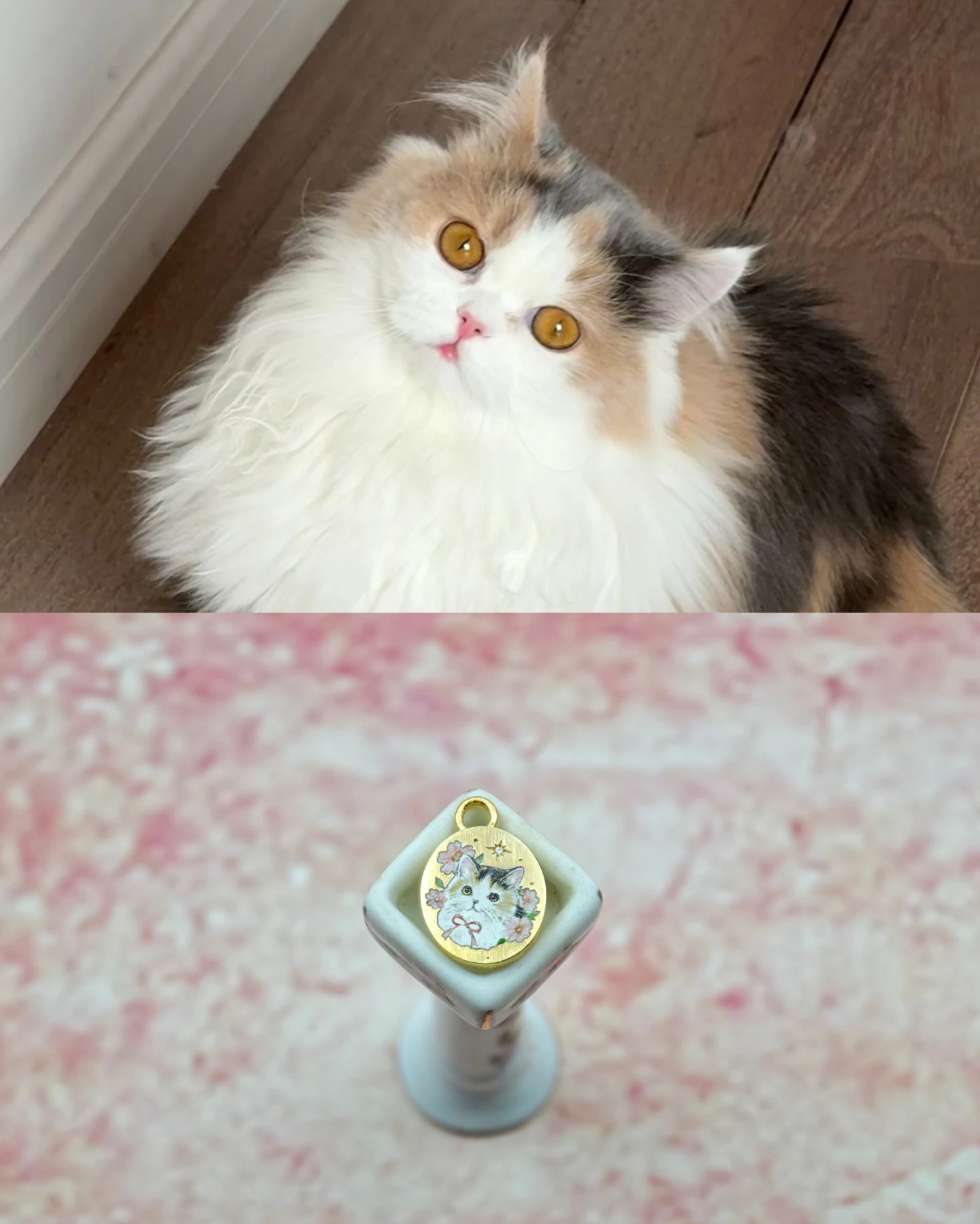A cat portrait ring and its inspiration